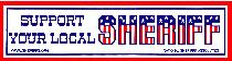Support Your Local Sheriff Bumper Sticker - Pack of 100